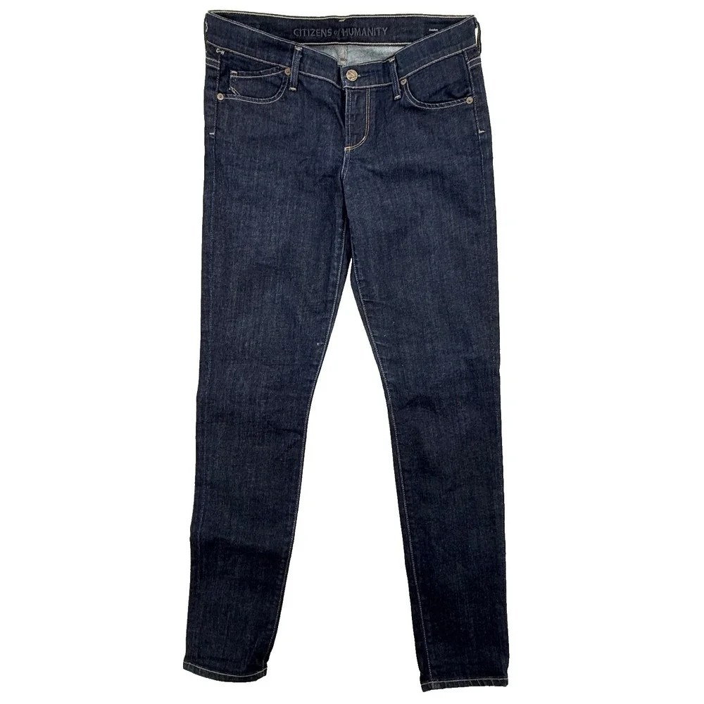 Citizens of Humanity Womens Jeans 29 Avedon Low Rise Skinny Dark Wash Minimalist